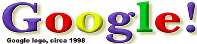 Google logo, circa 1998